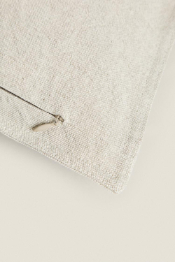 ZARA HOME ЛЬНЯНОЙ ЧЕХОЛ НА ПОДУШКУ, СВЕТЛО-БЕЖЕВЫЙ