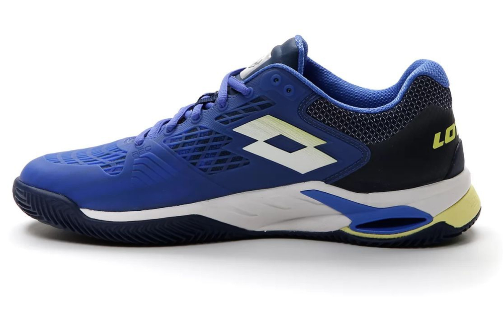 Мужские кроссовки теннисные Lotto Mirage 100 Clay - amparo blue/yellow neon/navy blue