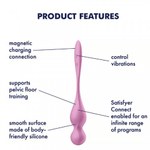 Тренажер для интимных мышц с вибрацией Satisfyer Love Birds 1 розовый (Connect App)