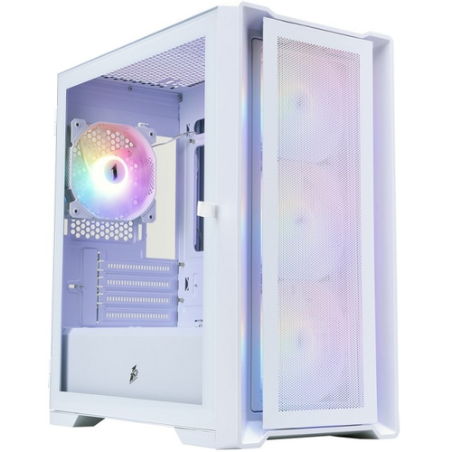 Корпус Mini-Tower 1STPLAYER TRILOBITE T4 MESH FRGB, Micro-ATX, белый (T4-WH-4F1-W)