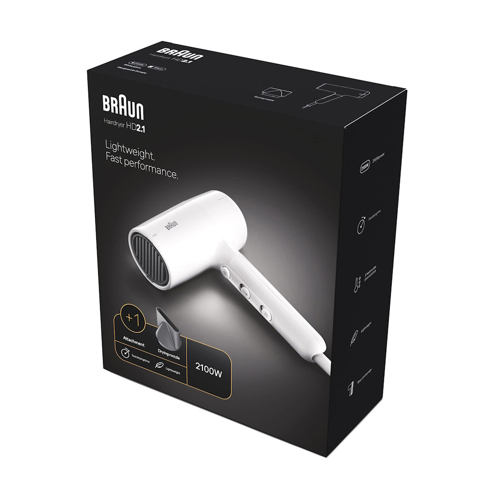 Фен для волос Braun Hairdryer BRHD210E