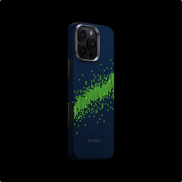 Чехол Pitaka Tactile Woven (Lumintex Edition) для iPhone 16 Pro, Милки Уэй | Milky Way Galaxy