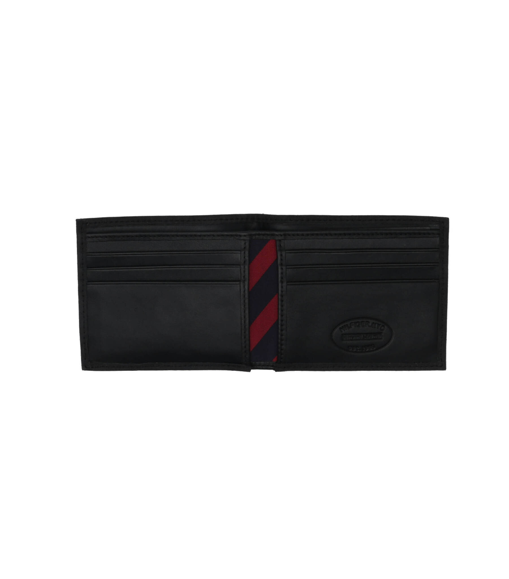 Кожаный кошелек JOHNSON MINI CC WALL Tommy Hilfiger - черный(AM0AM00663)