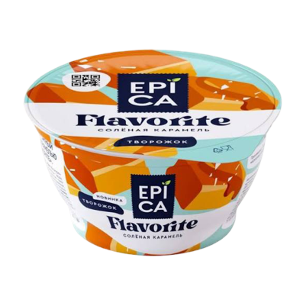 130Г ДЕСЕРТ ТВОРОЖ 7,6% EPICA FAVORITE СОЛЁНАЯ КАРАМЕЛЬ БЗМЖ