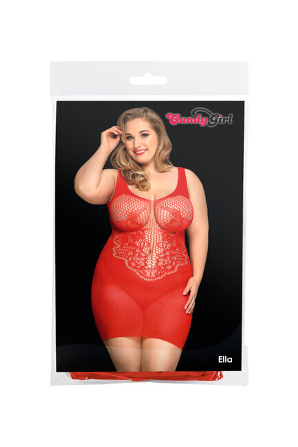 Платье CANDY GIRL ELLA красное 2XL (50-52) (Цвет: красный)