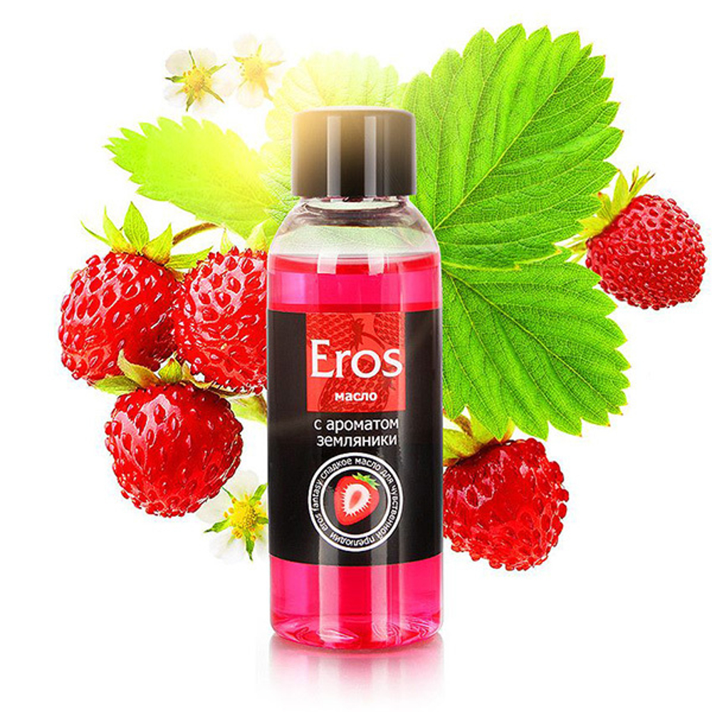 Массажное масло с ароматом земляники Биоритм Eros Fantasy 50мл