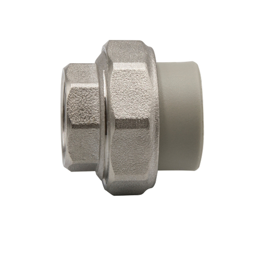 Муфта комб. разъемная, вн 20х1/2" EVER® СЕРЫЙ (Россия)