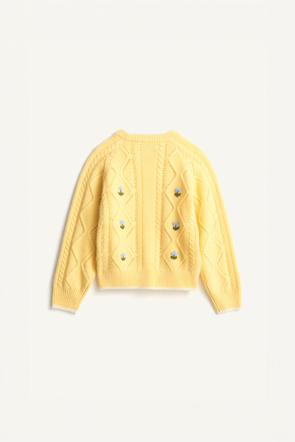 ZARA СВИТЕР С ВЫШИВКОЙ - LIMITED EDITION, ЖЕЛТЫЙ