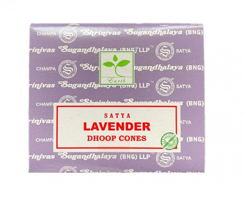 SATYA French Lavender Dhoop Cone Благовония конусы 12шт