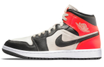 Jordan 1 Mid Newsprint Light Orewood Brown Women's