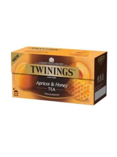 Чай черный Twinings со вкусом абрикоса и меда в пакетиках 25х2 г (из Финляндии)