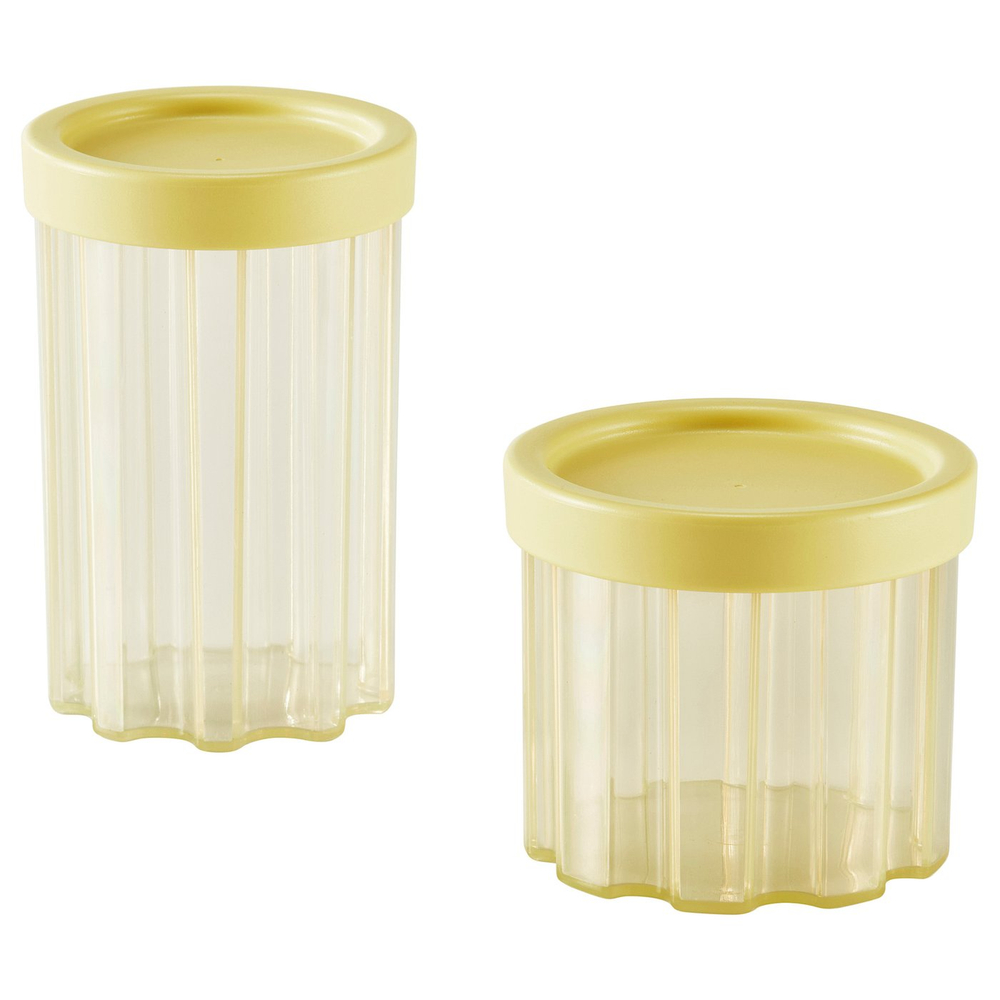 IKEA SPJUTLILJA  (ИКЕА СПЙУТЛИЛЙА)  -  Банка с крышкой, 2 шт. - светло-желтый