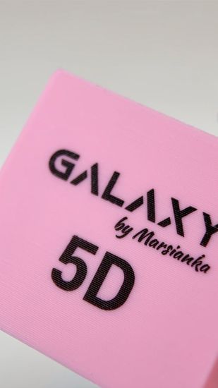 Магнит 5D Galaxy,розовый