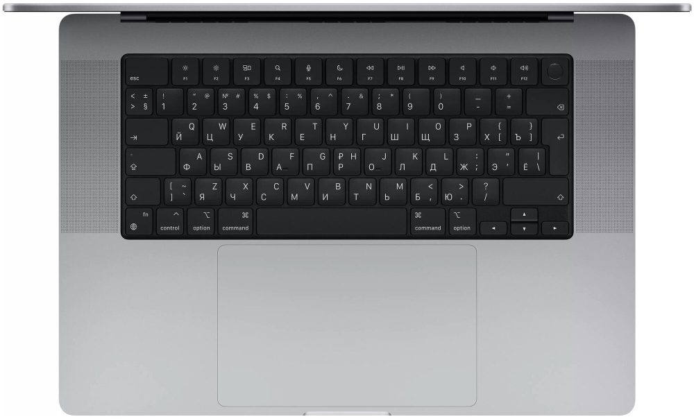Ноутбук Apple MacBook Pro A2442 (MKGQ3RU/A) 14.2"/Apple M1 Pro/RAM 16GB/SSD 1024GB/16 core GPU/3024*1964/IPS 120hz/Sonoma/Подсветка кл-ры: LED/серый космос. Состояние: B1