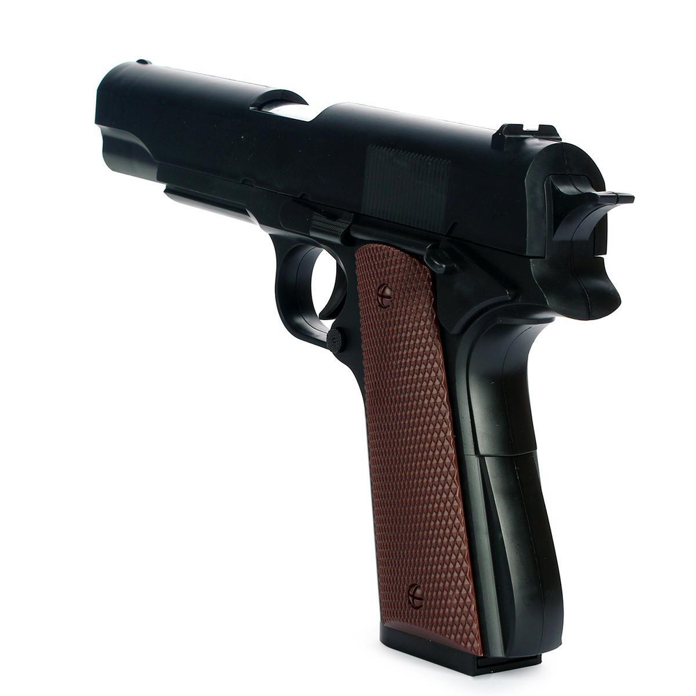 Пистолет с мягк.пулями, коробка YS1911-1