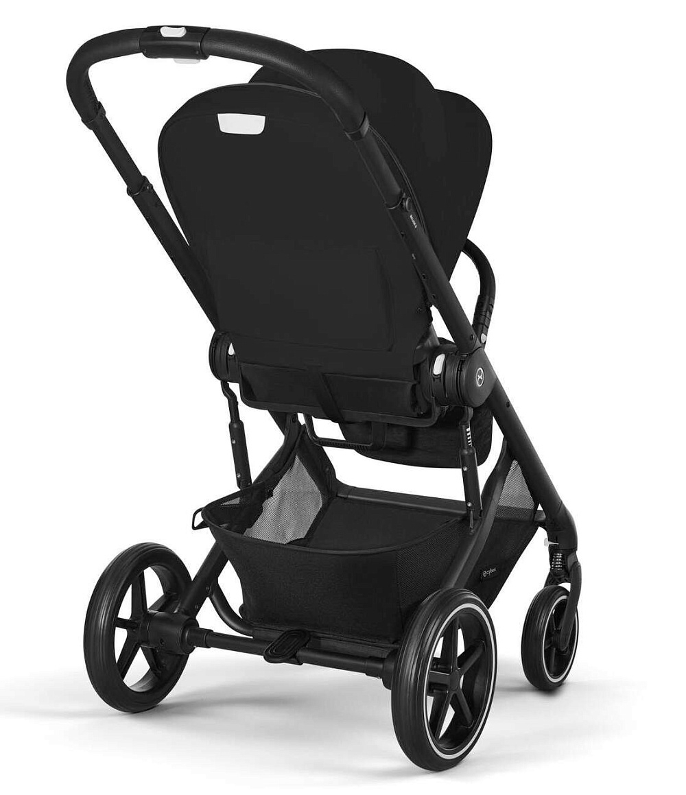 Прогулочная коляска Cybex Balios S Lux BLK 2025 Moon Black с дождевиком