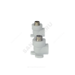 Планка монтажная PP-R белая Дн 20х1/2" НР под смеситель с водорозетками VALFEX 10123020