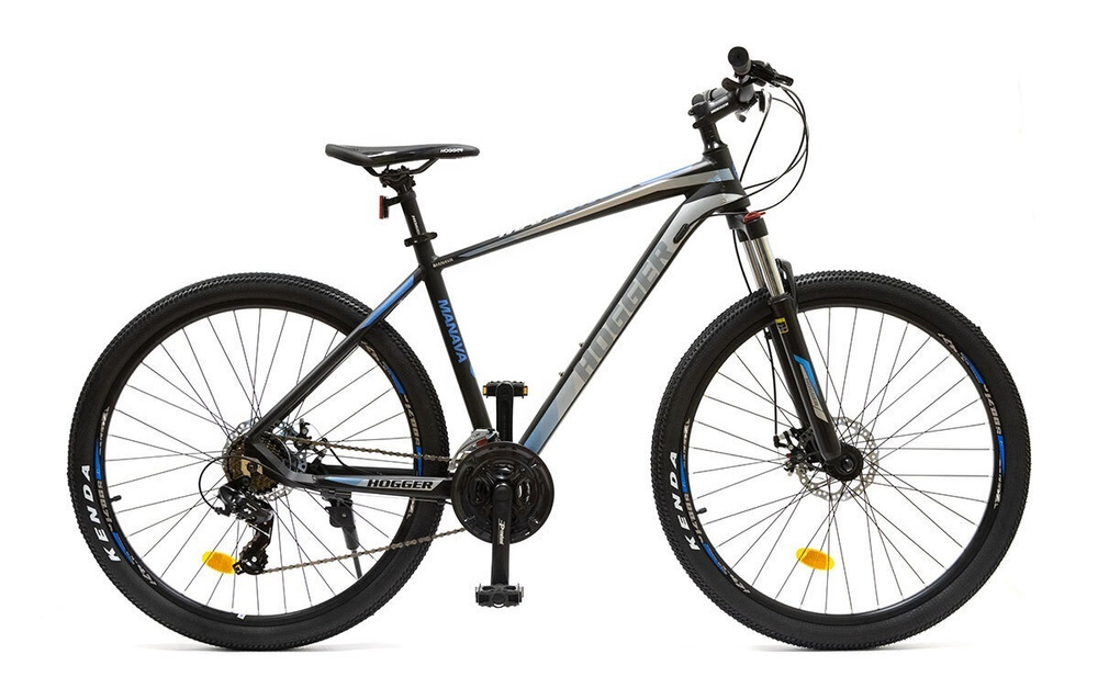 Велосипед 27.5" HOGGER MANAVA MD, 21", алюм, 21 ск, MLO, черно-синий матовый, 2025