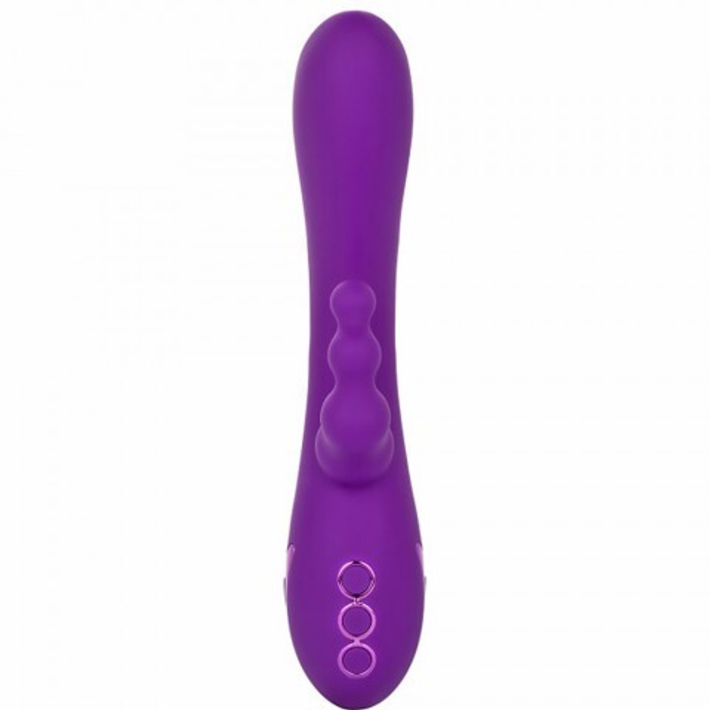Вибромассажер с тройной стимуляцией CalExotics California Dreaming Long Beach Bootylicious (11.5 см х 3.25 см)