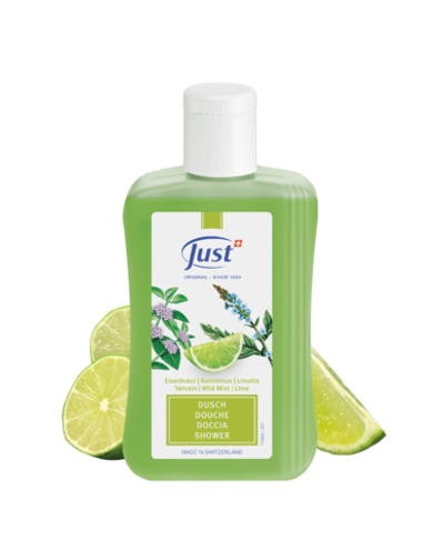 Just Гель для душа Вербена, Лайм и мята «Verbrna/Cornmint/Lime» 250ml
