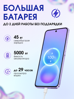 Samsung Смартфон Galaxy A57 Ростест (EAC) 8/128 ГБ, фиолетовый
