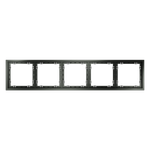 Рамка пластиковая на 5 постов, (титан) Voltum S70 VLS100506