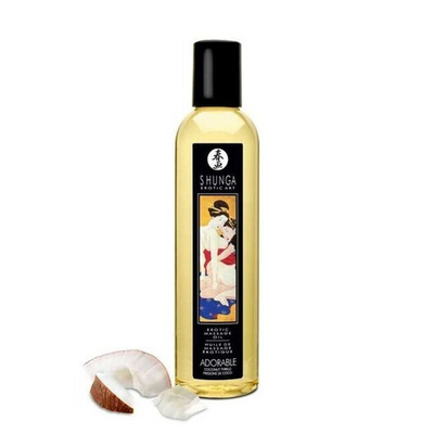 Масло массажное для тела Shunga Coconut Thrills - 250 мл. (Цвет: прозрачный)