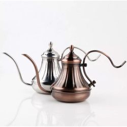 Кофейник чайник 650 мл Бариста d 11,6/5,8 см h15,7 см Antique цвет антик нерж. P.L. Barbossa