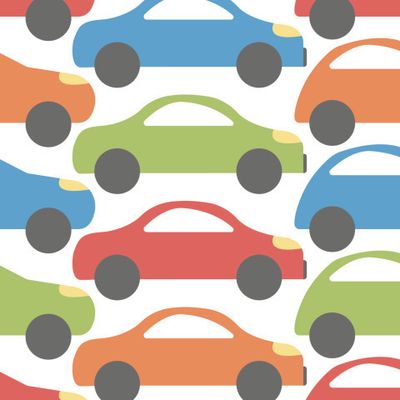 baby boy bright fabric car