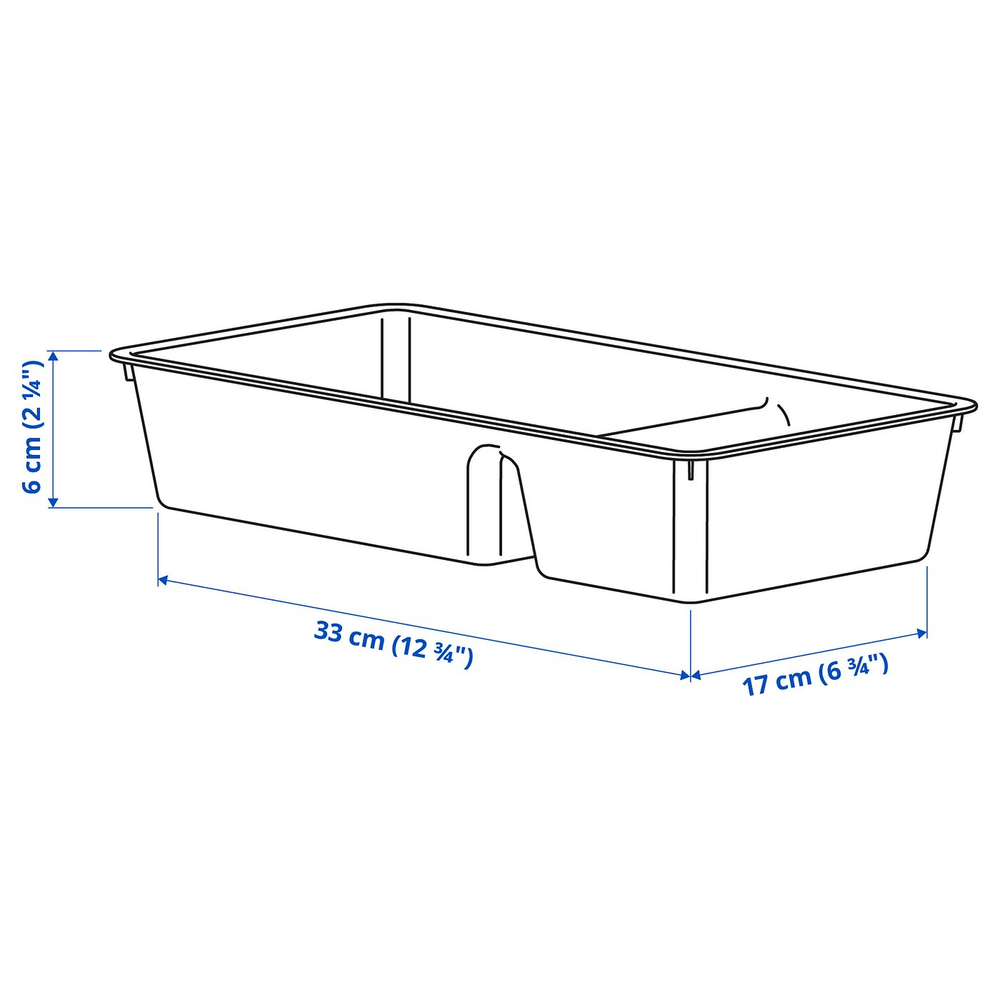 IKEA BILLINGEN  (ИКЕА БИЛЛИНГЕН)  -  Вкладыш для ящика - белый 33x17 см