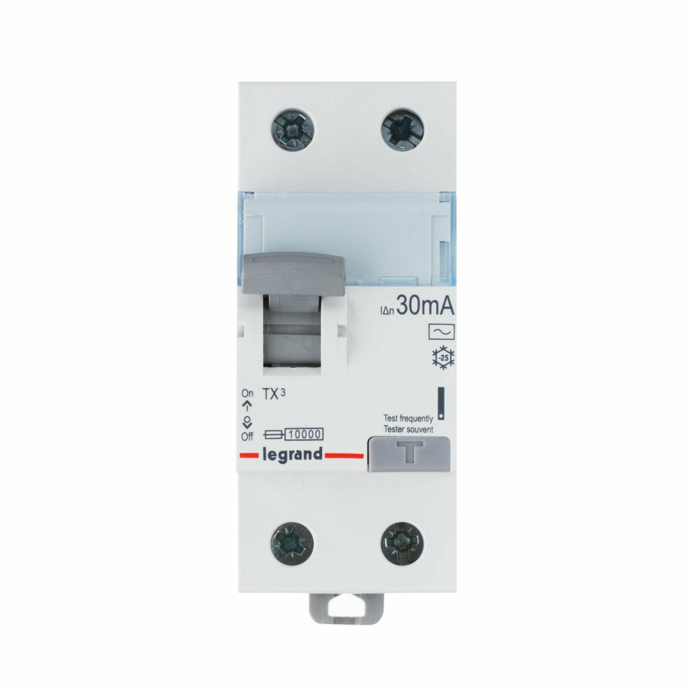 Устройство защитного отключения (УЗО) Legrand TX3, 2 полюса, 25A, 30 mA, тип AC, электро-механическо