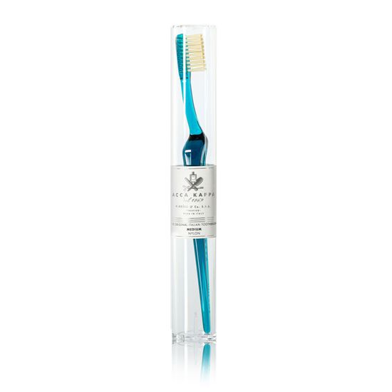 Зубная щетка Acca Kappa с нейлоновой щетиной средней жесткости (цвет Ocean Blue)