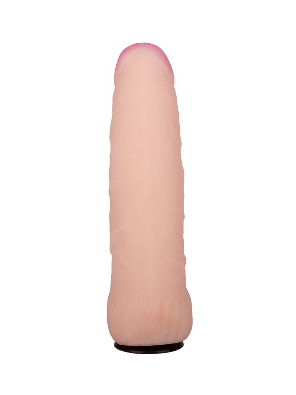 Черный пояс-трусики с двумя телесными насадками Soft-Dolli - 15,7 и 10 см. (Цвет: телесный с черным)