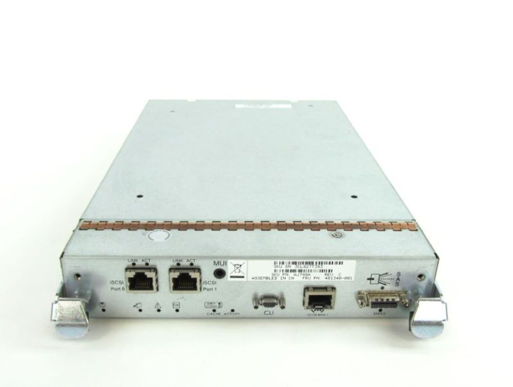 Контроллер HP StorageWorks 2000i Modular SA Controller (1Gb cache/2xGbE(RJ45 conn.) 481340-001