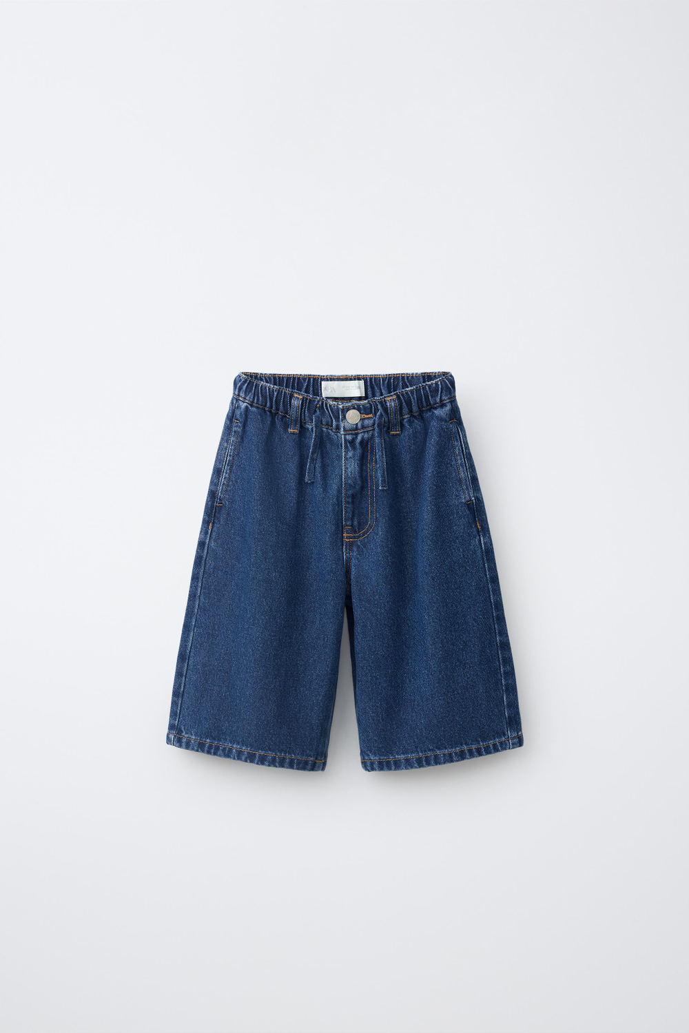 ZARA ЛЕГКИЕ ДЖИНСОВЫЕ ШОРТЫ, ВЫЦВЕТШИЙ СИНИЙ