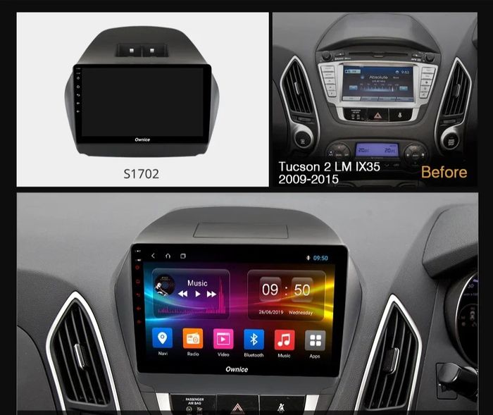 Магнитола для Hyundai iХ35 2010-2015 - Kuberg QLed+2K, Android 14, TS105, Быстрейшая, CarPlay, SIM-слот