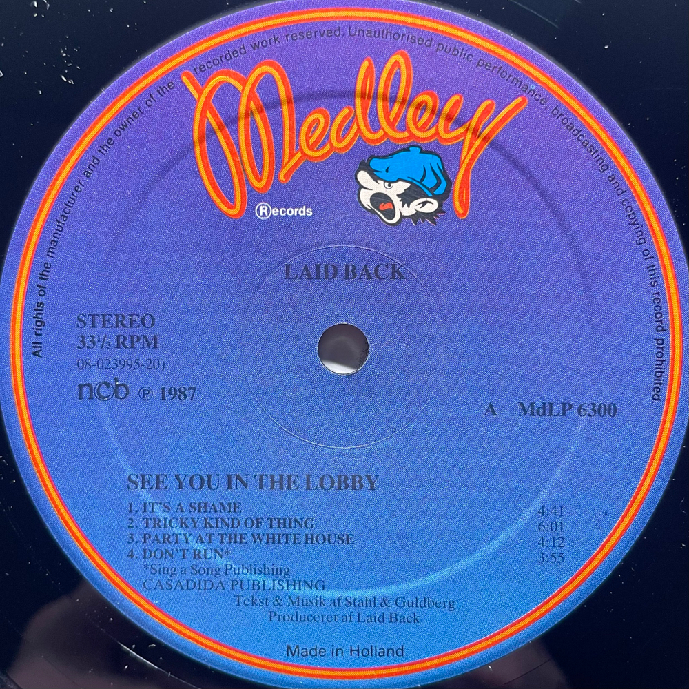 Laid Back ‎– See You In The Lobby (Голландия 1987г.)