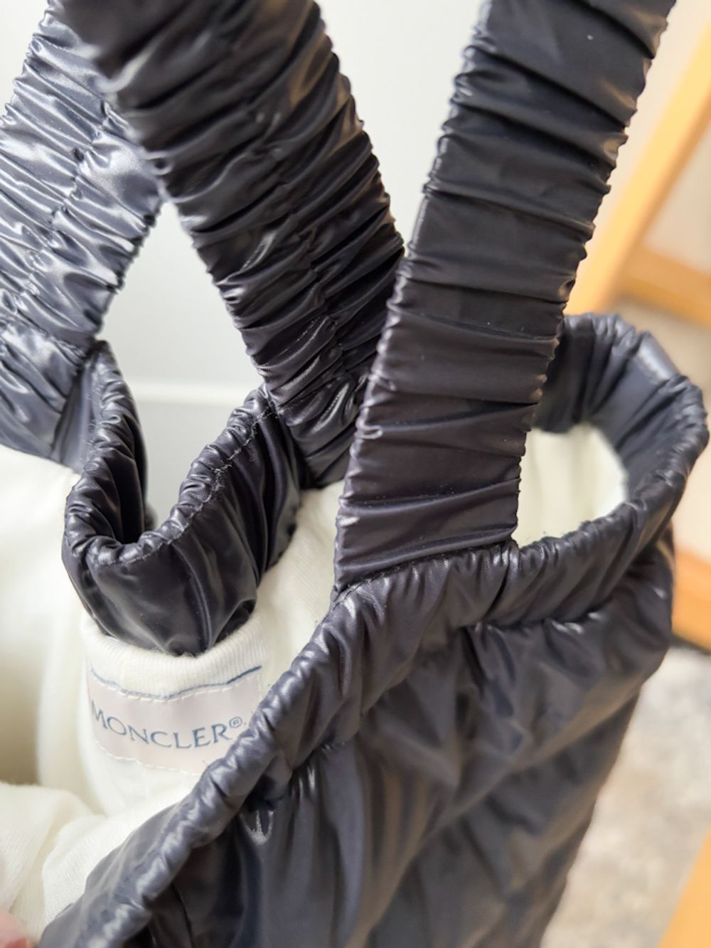 Пуховые брюки на лямках Moncler, 98