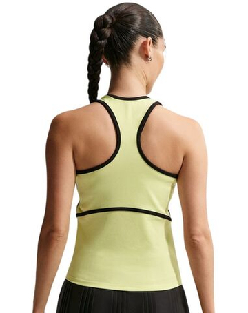 Женский топ теннисный Nike Court Advantage Tank - light lemon twist/black