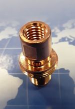 342P008663 Держатель сварочного наконечника M8 Brass, для сварочных горелок MIG/MAG, ROBO RM62 TBi