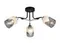 Люстра потолочная Rilon 26013/3 CHROME+BLACK, 3×40 Вт, хромированная и чёрная