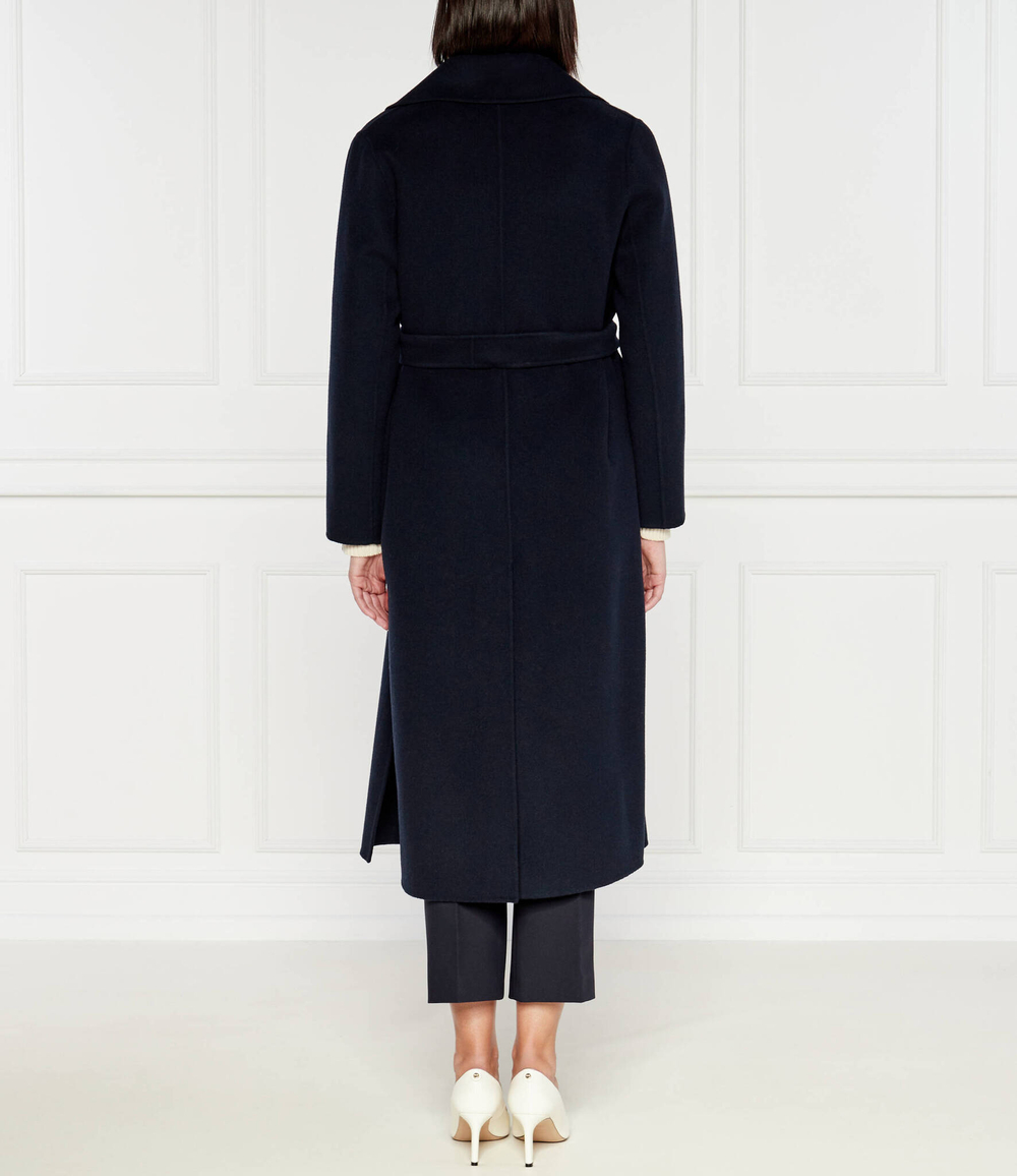 Хлопковое пальто Weekend MaxMara - темно-синий(250160416)