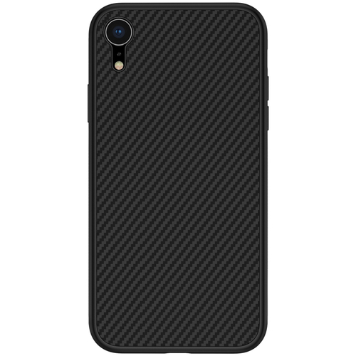 Чехол от Nillkin для смартфона iPhone XR, серия Synthetic Fiber (покрытие синтетический карбон)