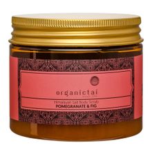 OrganicTai Скраб для тела на основе гималайской соли ГРАНАТ и ИНЖИР, 200 мл