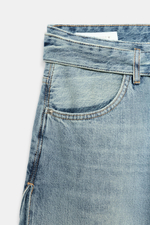 ДЖИНСЫ TRF СО СРЕДНЕЙ ПОСАДКОЙ И ПОЯСОМ — ZARA