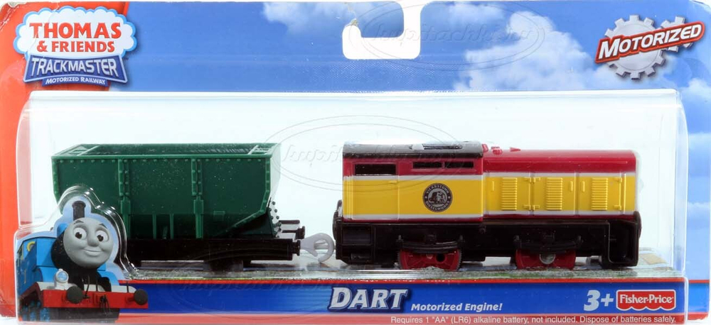 Паровозик Дарт с вагончиком Motorized (Trackmaster)