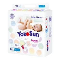 Подгузники YokoSun S до 6кг 82шт