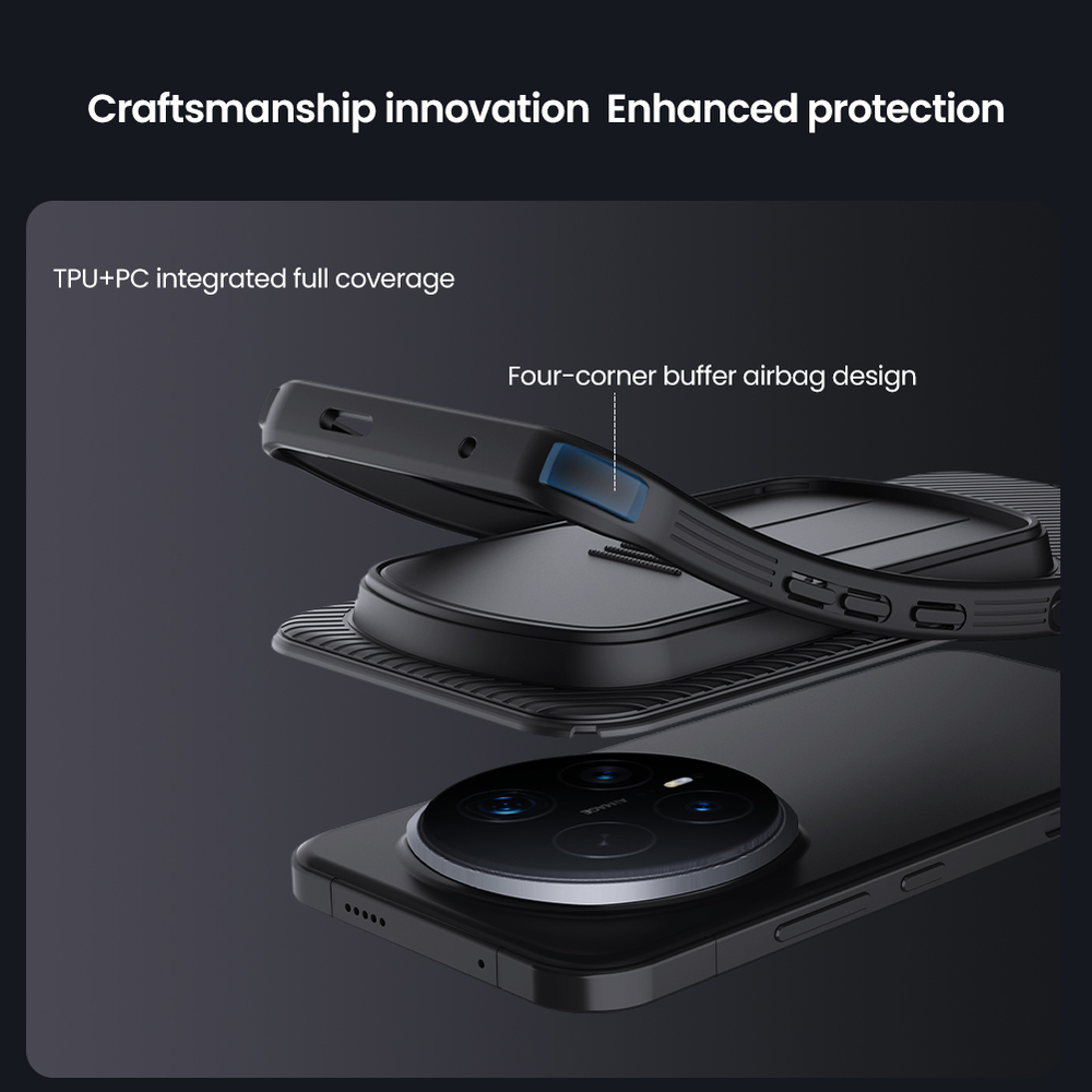 Чехол от Nillkin для Honor Magic 8 Pro, серия CamShield Pro Case (защитная сдвижная шторка для камеры)