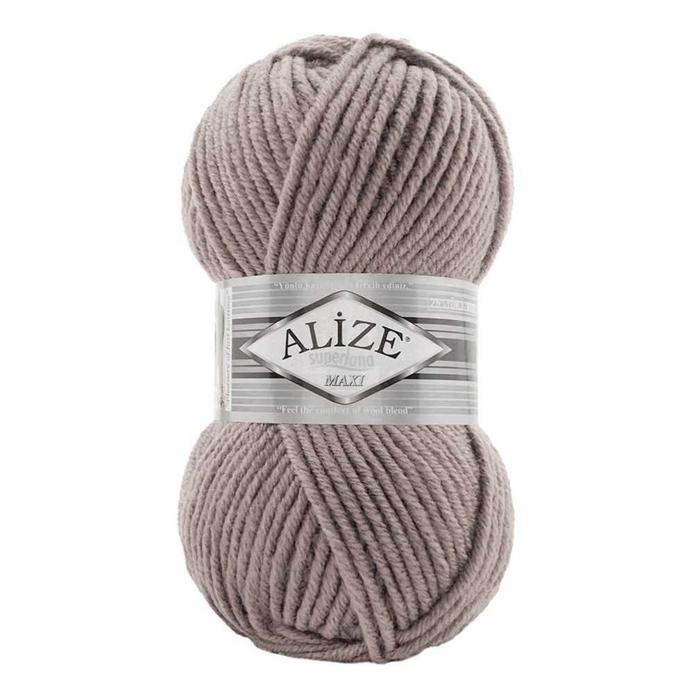 Пряжа Alize (Ализе) Superlana Maxi / уп.5 мот. по 100 г, 100м, 541 норка А