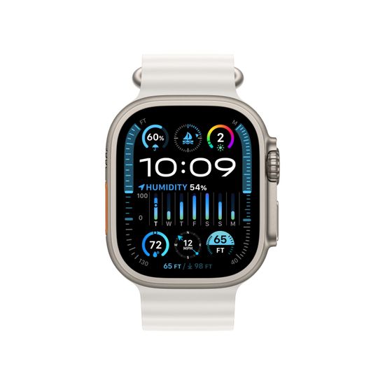 Apple Watch Ultra 2 GPS + Cellular, 49 мм, корпус из титана, ремешок Ocean белого цвета
